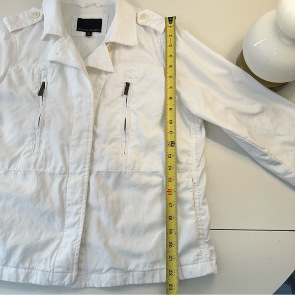 Banana Republic White Utility Jacket L - Picture 10 of 10